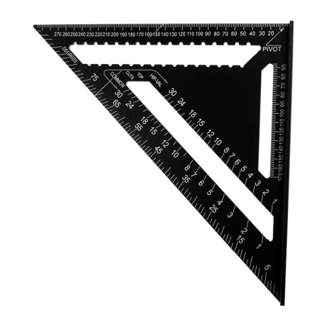 Universal roofing charcoal tundra, aluminum, with an internal scale, 300 mm-3
