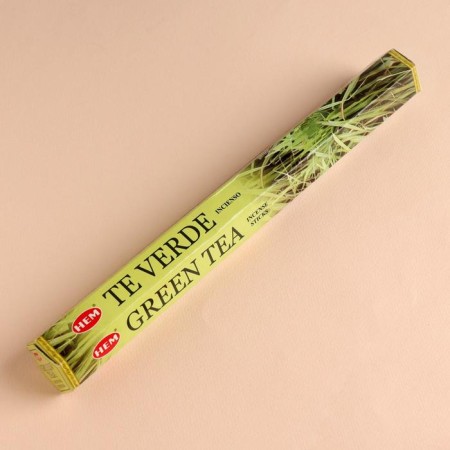 Incense hem "Green Tea. Green Tea", 20 wands in packaging, hexagon-1