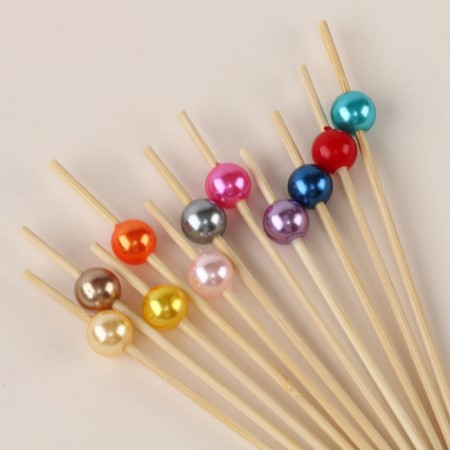 Skewers for Canapes "Pearl" set 24 pcs., Mix color-3