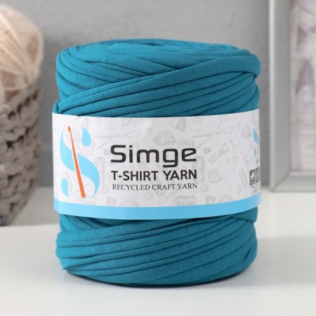 Knitted yarn secondary 90% cotton, 10% p/e, 100m/450 ± 50 g (indigo) mix-1
