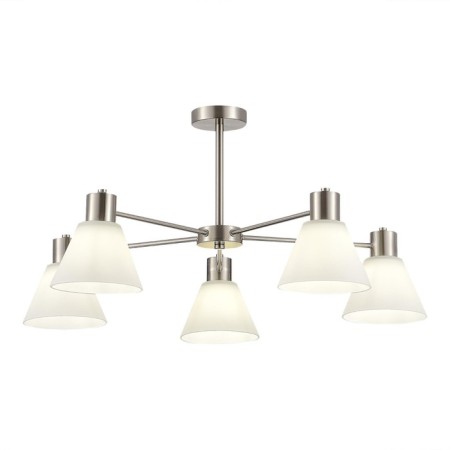 Ceiling EVOLUCE lamp. Sle1561-103-05. Arki. 5x60 watts, E27, 76x76x38 cm, Nickel color-1