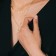 Ring "Zigzag" trend, color gold, dimensionless