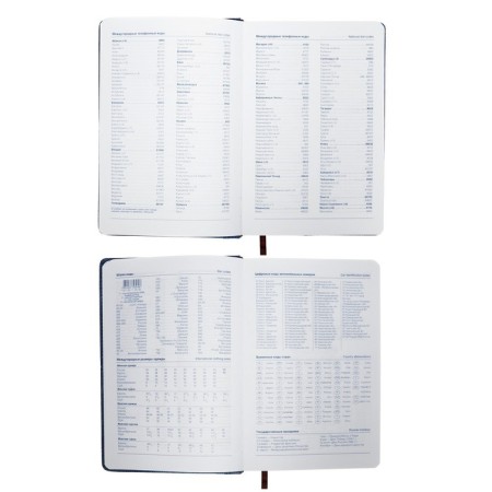 The diary is low, PVC cover, A5 format, 140 sheets in a cage, with pockets, mix-6