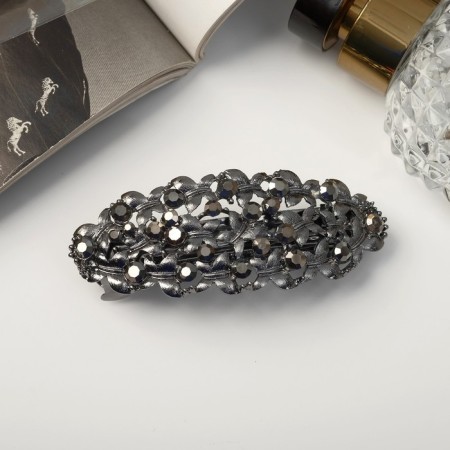 Hair hairpin "Grace" butterflies, 8 cm, black