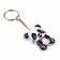 Keychain for keys with a panda flashlight, 3.8 x 10.1 cm
