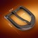 A belt buckle, 3.5 × 3.5 cm, 25 mm, black nickel color