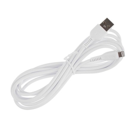 Hoco X20 cable, Lightning - USB, 2 A, 2 m, PVC braid, white-2