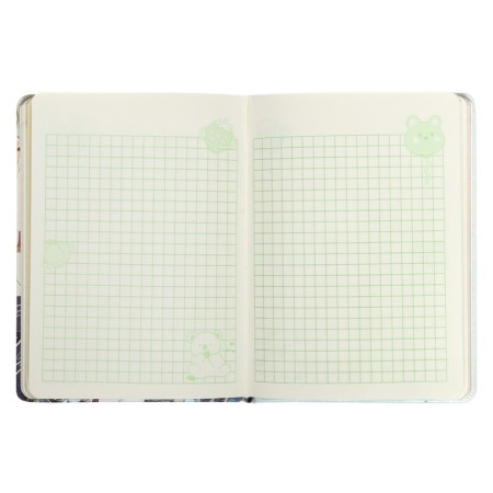 Gift notebook, A6+, 132 sheets, color block, with a curly refrain on a magnet, PVC cover, "anime", mix-6