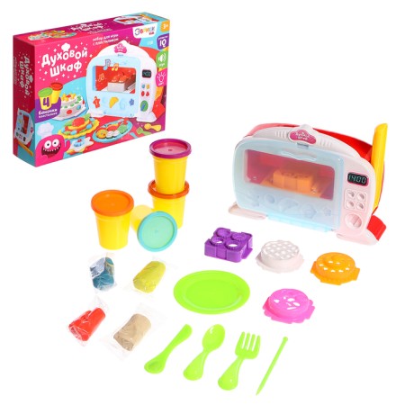 Set for playing with plasticine "oven", light and sound effects-1