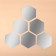 Interior mirrors for decoration, without frame, set - 6 pcs, 12.6 × 11 cm