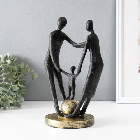 Polystone souvenir "Strength in unity" Black 12x17.5x26.5 cm-1