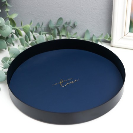 Steel for trifles metal, claim. Circle "Circle" black-blue 20x20x2.5 cm