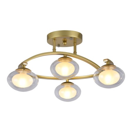 Ceiling light Gerhort G31117/4GD CL+WT, 4x3W, G9, 26x48x48 cm, Golden color