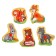 Frame - liner "Learning forest animals", 5 elements