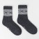 Male socks from Mongolian wool with a pattern, black color, size 27 (40-42)