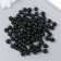 Beads for creativity tree "Black" D-0.8 cm, set of 20 g