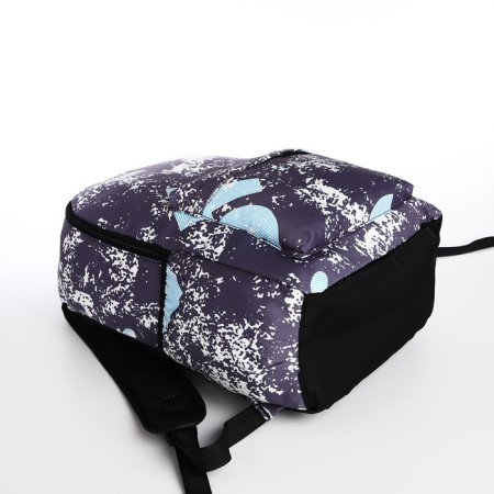 A backpack with a zipper, the color is gray-4