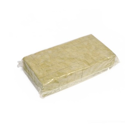 Ecover substrate mineral wool in a cube for plant seedlings, for hydroponics, 4 × 4 × 4 cm-3