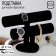 Catch for watches, bracelets, two -level, phlock, heart, 26 × 11 × 18 cm, d = 5 cm, black color is black