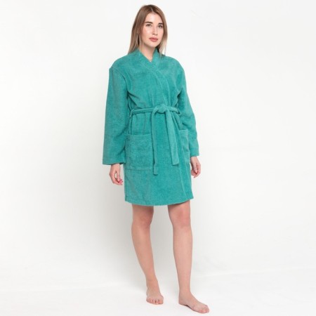 Terry robe saving and I, wives. Rr. 40-42 cent. Blue grass, 100% HL, 320 g/m2-10