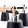 Chandelier 1047/6BK E27 60W Black 76x76x50 cm Bayerlux
