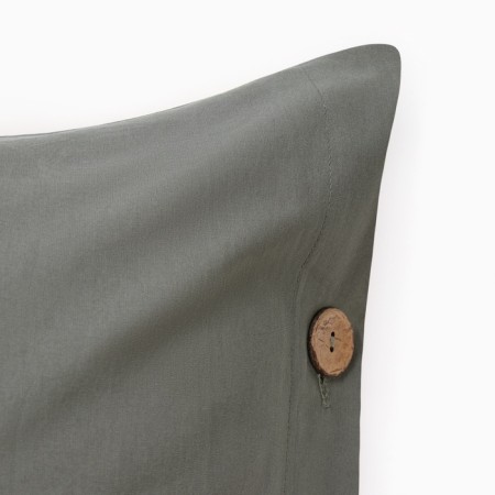A set of pillowcases Ethel 50*70 cm - 2 pcs, central -green, greedy cotton, 140g/m2-1