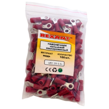 Tip of Ring isolated Ø 3.7 mm 0.5-1.5 mm² (NKI 1.5-3.5) Red rexant-2