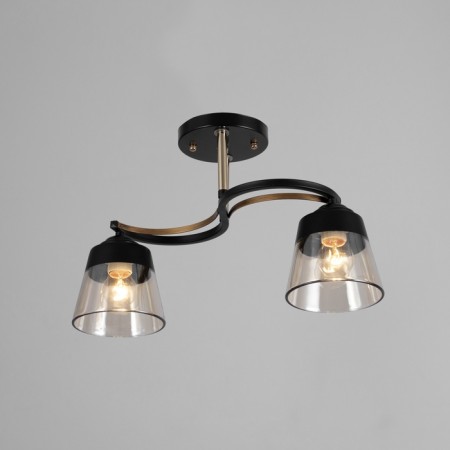 Rory chandelier 2he27 40W black 40x40x28 cm-1