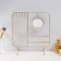 Souvenir Metal with a mirror stand for jewelry "Network" gold 25.3x10x28.7 cm