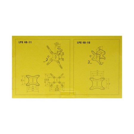 Trone LPS 40-10 bracket, for TV, inclined, 15 "-23", up to 25 kg, 83 mm, silver-5