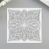 Stencil plastic "Graphic flower" 13x13 cm