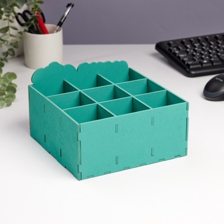 Organizer for storing the little things "cubs" 9 departments 19x19x12-2