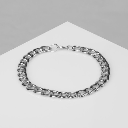 Bracelet "Chain" is light, color silver, 21 cm-2