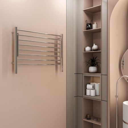 Terminus heated towel rail "Horizon" P8, 600x600 mm, chrome-2