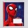 Notebook in a ruler of 12 sheets, 5 types of mix, cover coated cardboard, spider-man