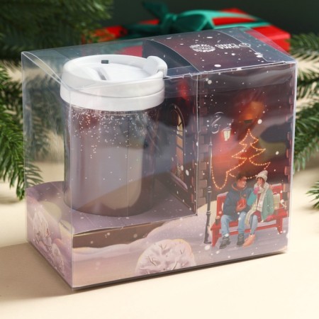 New Year's gift "Happy New Year": hot chocolate, marshmallo, thermostat-6