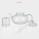 The teapot is a teapot with a glass lid and sieve "Diana. Grace ", 1 l