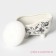 Standing with a sponge of the “interweaving” shade, 250 ml, white color