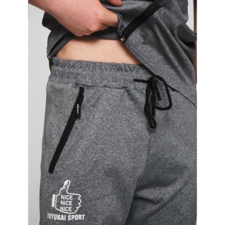 Sports suit for a boy, height 164 cm, light gray color-5