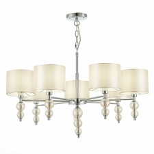 Светильник подвесной Evoluce. SLE105703-07. Ramer. 7х40 Вт, E14, 79х79х45 см, цвет хром