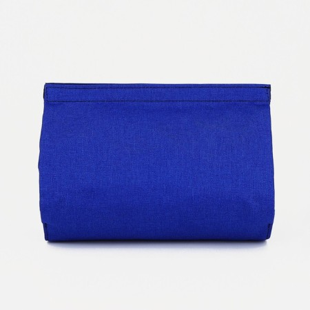 Cosmetic bag, 4 parts on zippers, cornflower color-1