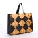 Bag without fastening, black/orange color