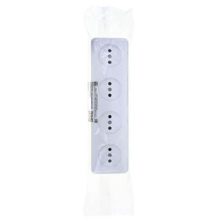 Kuntsevo socket Optima, four -seater, 16 A, 250 V, without salary, outer, white-6