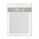 Nail stickers "monogram", voluminous, white color