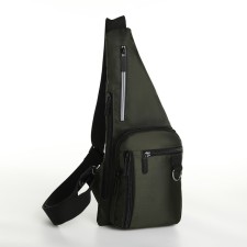 Male bag-bag from textiles, khaki color