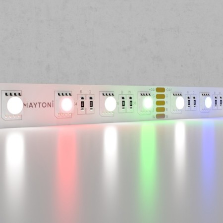Maytoni Led Strip 10181, 24V, 5 m, IP20, 5050, 19.2 W/m, 12x2, 6000K, RGB+W-1
