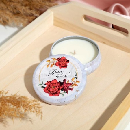 Candle in the tin bank "For you", aroma vanilla-1