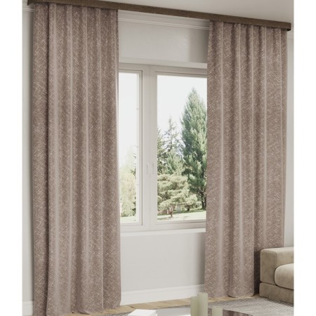 Curtain "Bliss", size 150x280 cm, beige color