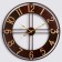 Wall clock, series: loft, "Dempo", smooth move, D-60 cm