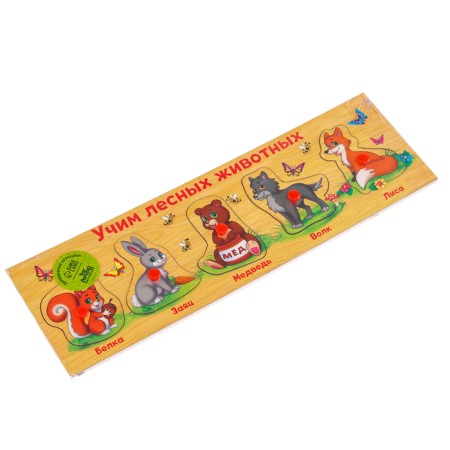 Frame - liner "Learning forest animals", 5 elements-2